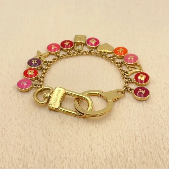 Auth Louis Vuitton M65911 Porte Crecienne Bastille GD Key Chain W/Box - Picture 5 of 14